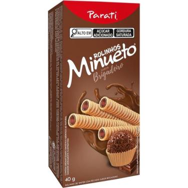 Imagem de Kit c/ 4 Rolinho Wafer Minueto Brigadeiro 40g