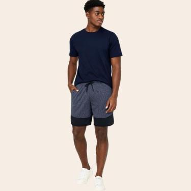 Imagem de Shorts Masculino Texturizado Enfim, M, Azul