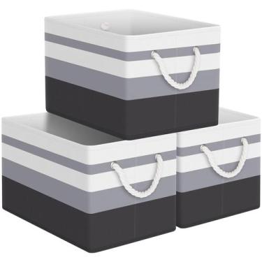 Imagem de Caixa de armazenamento StorageTastic Collapsible Gradient Grey x3
