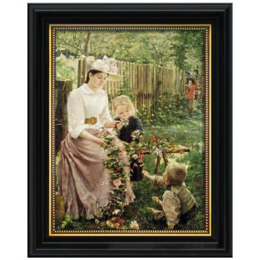 Imagem de Porta-retratos Abtgt Ornate Vintage Style 28x36cm preto