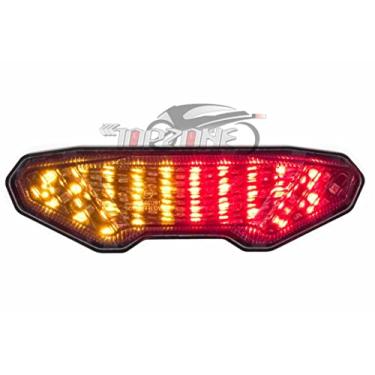 Imagem de Compatível com Yamaha 2018-2020 MT10; 2016-2020 FZ10; luz traseira de freio de motocicleta, função de seta integrada (estilo 2: função de seta integrada de luz traseira de LED, cor clara)