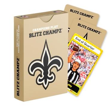 Imagem de Blitz Champz New Orleans Saints Card Game | Football Card Game (Ages 7+) | Fun Family Game | Party Game | Gifts for Football Fans | Card Game for Kids | Card Game for Adults (New Orleans Saints)