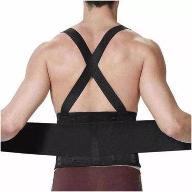 Imagem de Cinto de apoio lombar Faja alivia dores nas costas com carga de peso -