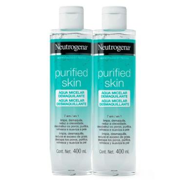 Imagem de Kit 2 Água Micelar Demaquilante Neutrogena Purified Skin 400ml