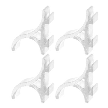 Imagem de ARTIBETTER Conjuntos de suporte de armazenamento de geladeira ganchos de prateleira de freezer suporte de prateleira de refrigerador de metal liga de alumínio sem perfuração economia de espaço peças