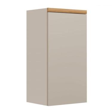 Imagem de Armário Aéreo Cozinha 40 Cm Allure 1 Porta 1 Prateleira Jequitibá/Gris - Linea Brasil