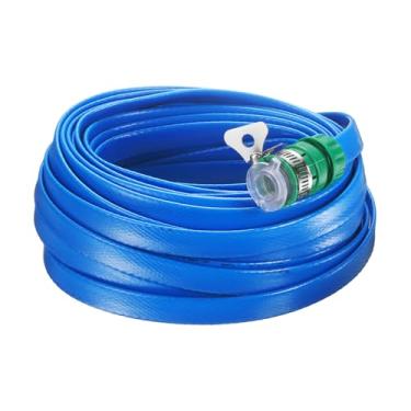 Imagem de HARFINGTON Mangueira de jardim 15 m TPE durável mangueira de água anti-torção mangueira de jardim flexível não expansível com conectores de água universais para água ao ar livre, limpeza de casa