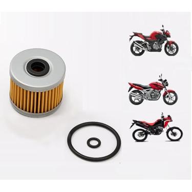 Imagem de Filtro de Óleo para Motos Honda CB 300, XRE 300, CBX 250 Twister, XR 250 Tornado, NX 400 Falcon com Anéis de Vedação