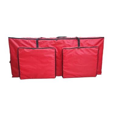 Imagem de Fancyes Saco de armazenamento para árvore de Natal, zíperes de tecido Oxford, abertura ampla para árvores de Natal artificiais, suporte para guirlanda