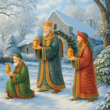 Imagem de Vercraft Presépio grande de metal de 90 cm, estaca de jardim ao ar livre, três homens sábios, decoração de Natal, à prova d'água, decoração de presépio de família sagrada para Natal, férias, gramados