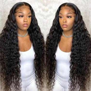 Imagem de Peruca Pizazz Lace Front 30 cm Cabelo humano Brazilian Deep Wave