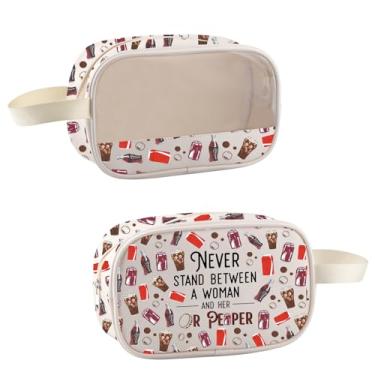 Imagem de TSOTMO Drinks Merch Bolsa de Maquiagem Pimenta Refrigerante Presente para Amantes de Refrigerantes Presente para Beber Pimenta para Bebedor, Never PE Bag, Sacos de cosméticos