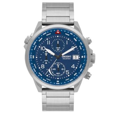 Imagem de RELOGIO ORIENT CRONOGRAFO AZUL METAL PRATA MBSSC287 D2SX