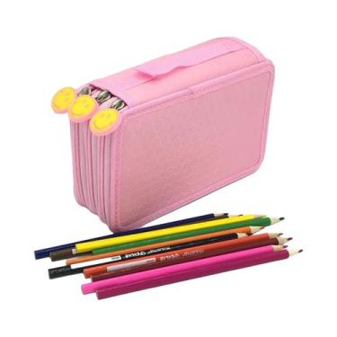 Imagem de Estojo De Lápis De Esboço Com Vários Compartimentos De Grande Capacida