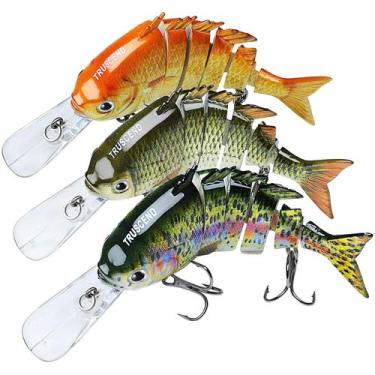 Imagem de Iscas de pesca TRUSCEND Iscas de natação multiarticuladas para truta r