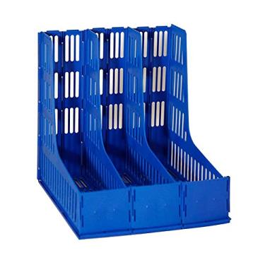 Imagem de Porta Revista 3 Divisões Desmontável-Opaca AZUL