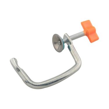 Imagem de WELWIK Grampo para máquina de macarrão, clipe de fixação de aço cromado, pasta manual de rolo de massa para embalagem de bolinhos