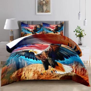 Imagem de Raphus cucullatus Jogo de cama solteiro com estampa de animal, águia, estampa de animais selvagens, estampa de animais selvagens, lençol de solteiro, lençol com estampa de animais selvagens