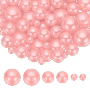 Imagem de PATIKIL Contas de pérolas falsas de 8/14/20 mm, 150 peças para enchimento de vaso de centro de mesa, contas redondas para festa, aniversário, casamento, decoração de mesa, caixa de presente, rosa