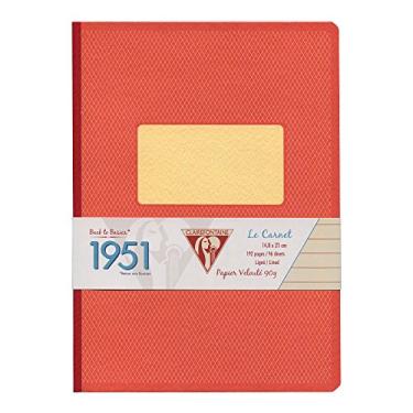 Imagem de CLAIREFONTAINE Caderno com Pauta 1951 A5 Red, Vermelho