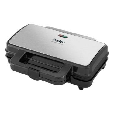 Imagem de Sanduicheira E Grill Pgr02i 900w Preto E Inox Philco, 110V