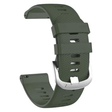 Imagem de Pulseiras para Garmin Forerunner 255/265, 22 mm compatível com Garmin Vivoactive 4/Venu 3/Venu 2 (verde militar, 22 mm)