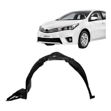 Imagem de Compatível com Corolla 14/19 para-barro esquerdo automotivo, peça de reposição com encaixe ajustado, acabamento durável, instalação confiável, proteção lateral eficiente e manutenção veicular segura