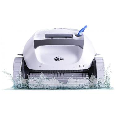 Imagem de Robô Limpador de Piscina com Escova de Lavagem Ativa e Filtros de Carga Superior de Fácil Acesso, Dolphin E10, Branco