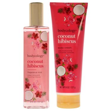 Imagem de Creme corporal hidratante Bodycology Coconut Hibiscus, kit de 2 unidades