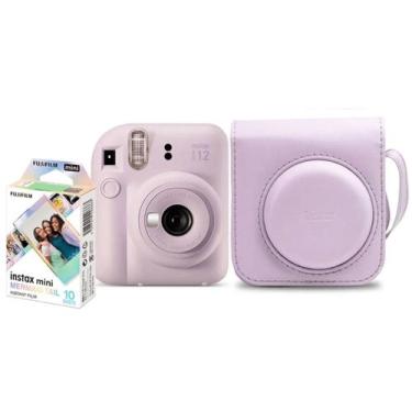 Imagem de Kit Câmera Fujifilm Instax Mini 12 Lilás Pack Filme Mermaid