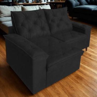 Imagem de Sofá 4 Lugares Safira Reclinável Assento e Braço Retrátil - Élpis Móve