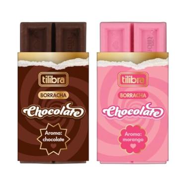 Imagem de Kit 2 Borracha Chocolate C/Cheirinho TILIBRA