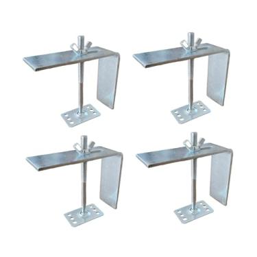 Imagem de Generic 4 peças de suportes de fixação de bacia de cerâmica antiqueda profissional 6 furos 72T acessórios