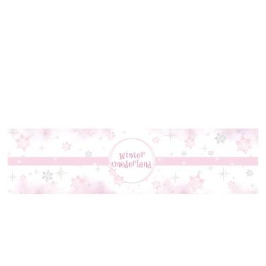 Imagem de MINUET MINUTE 32 etiquetas de garrafa de água de floco de neve, adesivos de garrafa de água Winter Wonderland, envoltórios de garrafa de floco de neve rosa para férias de Natal, decoração de festa de