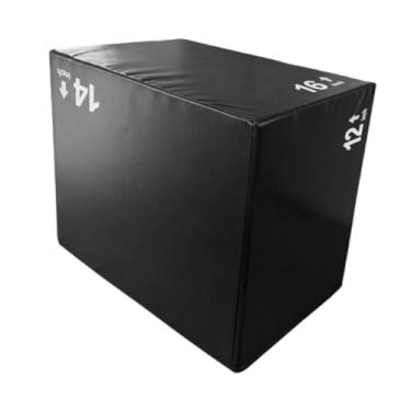 Imagem de Dynwave Caixa de exercícios de salto plyo, equipamento de treinamento de força, salto de alta densidade, caixa de degraus para condicionamento doméstico, Style a