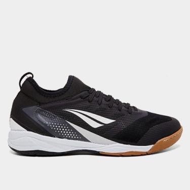 Imagem de Chuteira Futsal Penalty Max 500 Locker Y-3 Unissex, Preto, Branco, 40