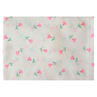 Imagem de Lençol Avulso para Berço Bebê Padrão Americano 100% Algodão com Elástico (Tulipa)