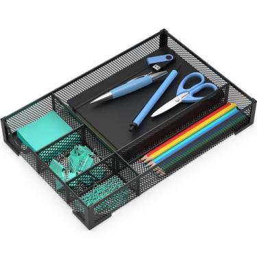 Imagem de Organizador de gavetas de mesa ITAYVAN Metal com 5 divisórias