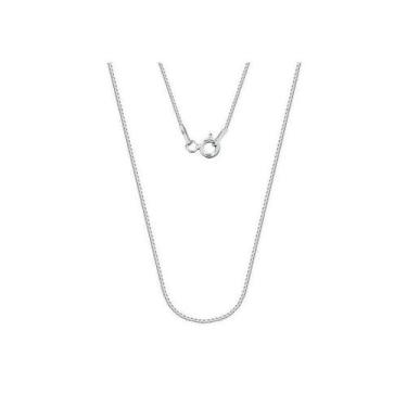 Imagem de Corrente Veneziana Fina 1 mm Prata 50 cm - Lamour