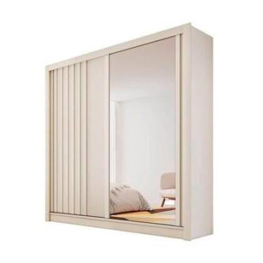 Imagem de Guarda Roupa Ripado 2 Portas 4 Gavetas Lugano Made Marcs - Móveis Euro