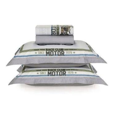 Imagem de Jogo De Cama Casal Motos 200 Fios Karsten