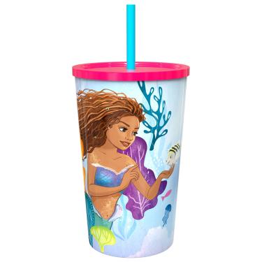 Imagem de Copo Tampa Rosa A Pequena Sereia - Cinemark