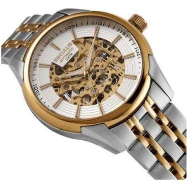 Imagem de Relógio Seculus Masculino Automático Bicolor 44304gpsvba2 Prateado Dourado Dourado-Masculino