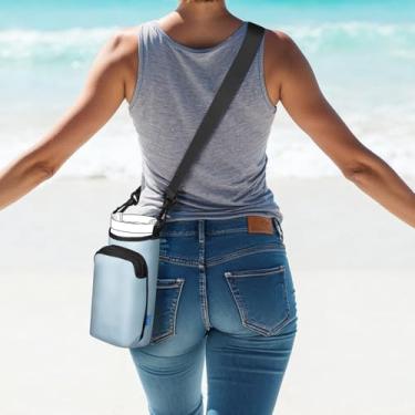Imagem de Bolsa de transporte para garrafa de água com bolso para telefone Stanley copo de 30/1,615 g com alça ajustável