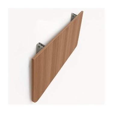 Imagem de Mesa Dobravel Retratil de Parede Suspensa Borda Redonda 90Cm 100Cm 120Cm Para Banheiro Quarto Sala Cozinha