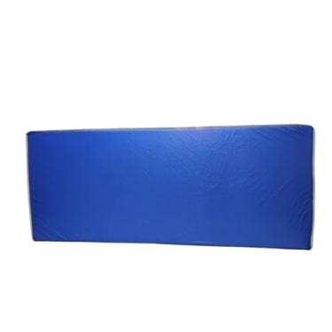 Imagem de Colchão Casal D33 com Pillow Top Confortável e Tecido Impermeável Azul – 188x88x10cm Ideal para Hospitais e Clínicas
