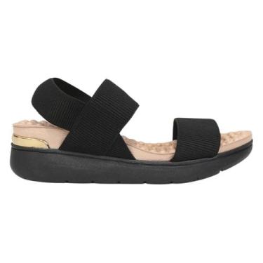 Imagem de Sandália Modare Elastico Canelado 7151102 - Feminino, Preto, 36