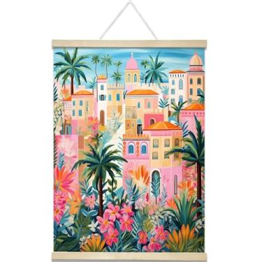 Imagem de Kits de pintura por números para adultos com cabide de moldura, kits de pintura a óleo DIY por números para adultos iniciantes em tela para decoração de parede em casa, presentes de aniversário de