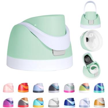 Imagem de Ruzkq Tampa de substituição para Owala Freesip, compatível com Owala Cup 473 ml, 680 g, 947 ml, 1,134 g, acessório de substituição de tampa superior de garrafa de água de um botão, à prova de