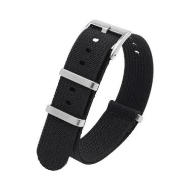 Imagem de Pulseira De Relógio Masculina Impermeável De Nylon 18mm 20mm 22mm 24mm